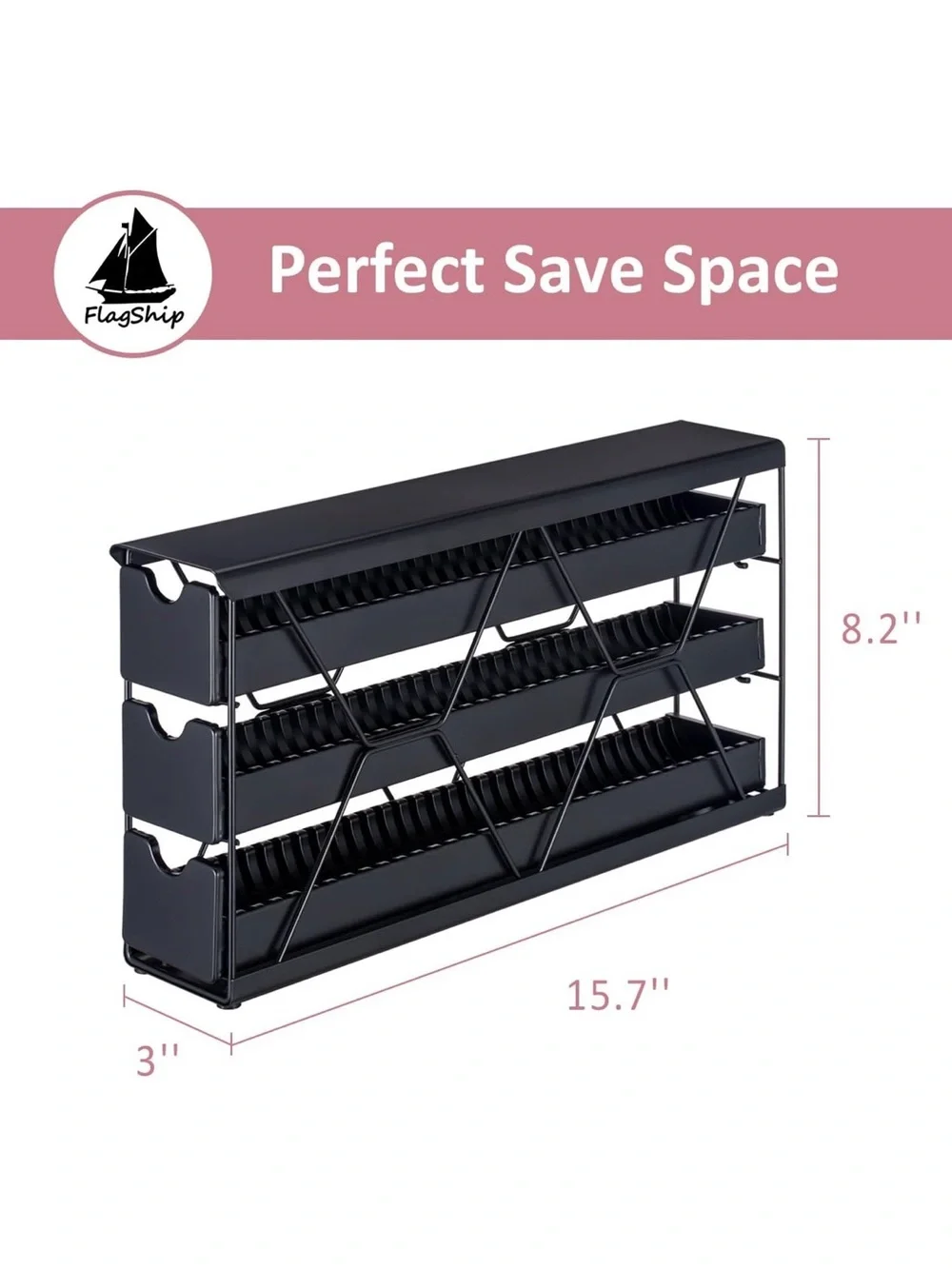 Flagship 3 Tier Nespresso Pods Holder Vertuo Pods Coffee Capsule Organizer